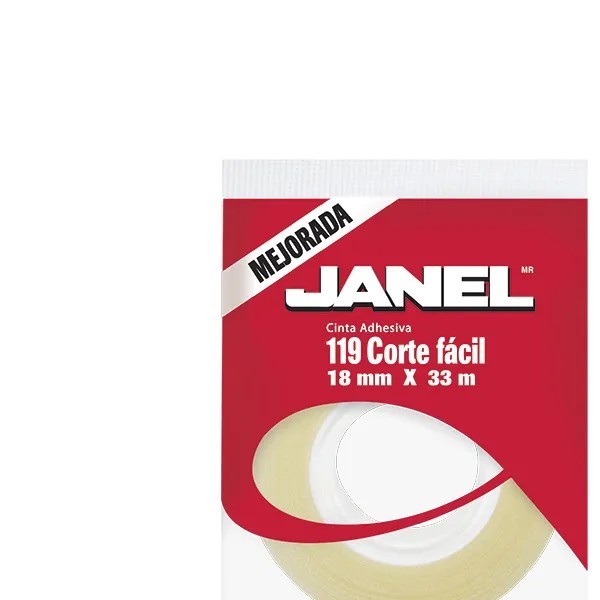 CINTA ADHESIVA CORTA FACIL 119 18X33 TRANSP. C152